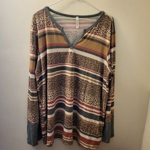 Now And Forever Top Size 1X Nwot